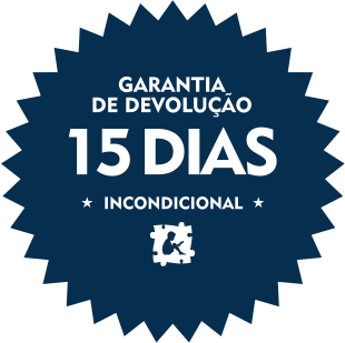 Selo referente à garantia de devolução de 15 dias, incondicional.