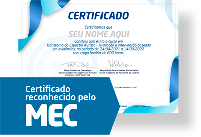 Foto do certificado.